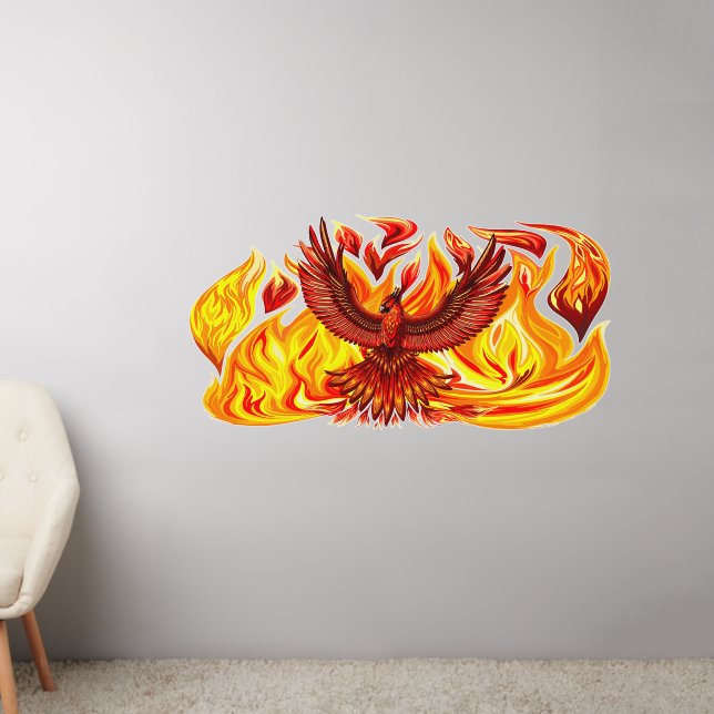 Phoenix mythological immortal Creature Wall Decal (Living Room 2)