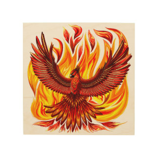 Phoenix mythological immortal Creature Wood Wall Art