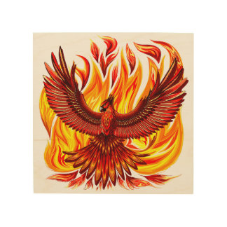 Phoenix mythological immortal Creature Wood Wall Art