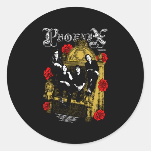 Phoenix NapoleonS Throne Classic Round Sticker