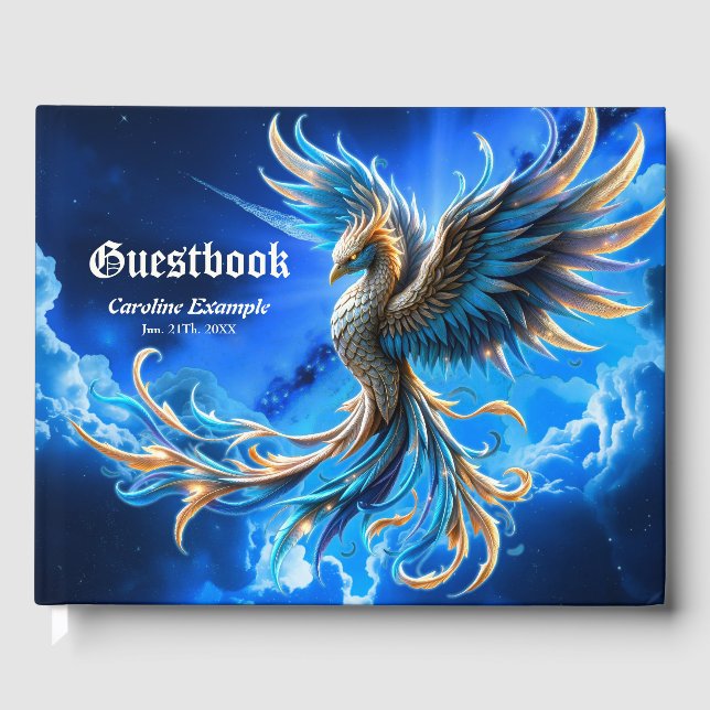 Phoenix of the Sapphire Dawn  Guest Book (Front)