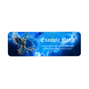 Phoenix of the Sapphire Dawn  Label