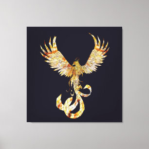 Phoenix on fire. canvas print
