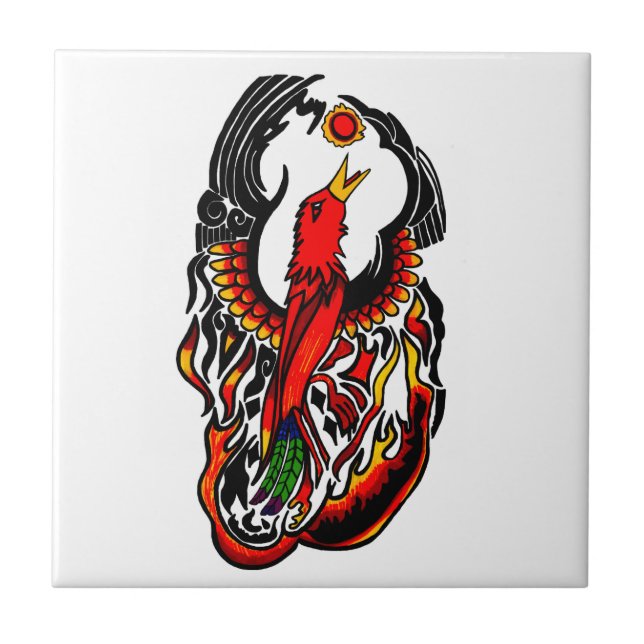 Phoenix On Fire Tile (Front)