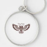 Phoenix Owl – Fiery Vision Keychain