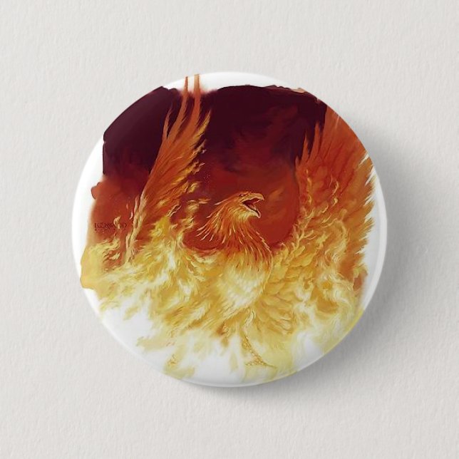 Phoenix Pinback Button (Front)