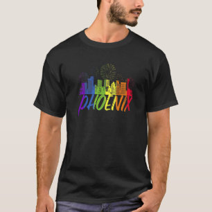 Phoenix Pride Skyline Pride Parade Phoenix T-Shirt