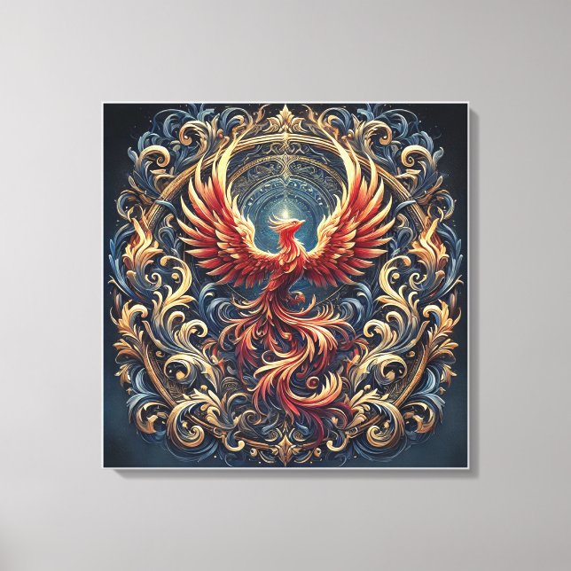 Phoenix Rebirth: A Timeless Masterpiece Canvas  (Front)