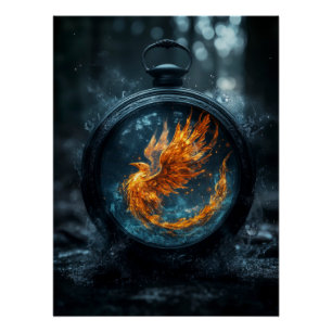 Phoenix Rebirth in the Timekeeper's Realm Poster