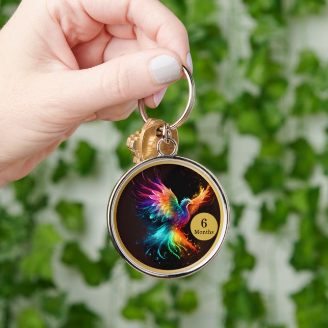 Phoenix Recovery Milestone Gift  Keychain (Hand)