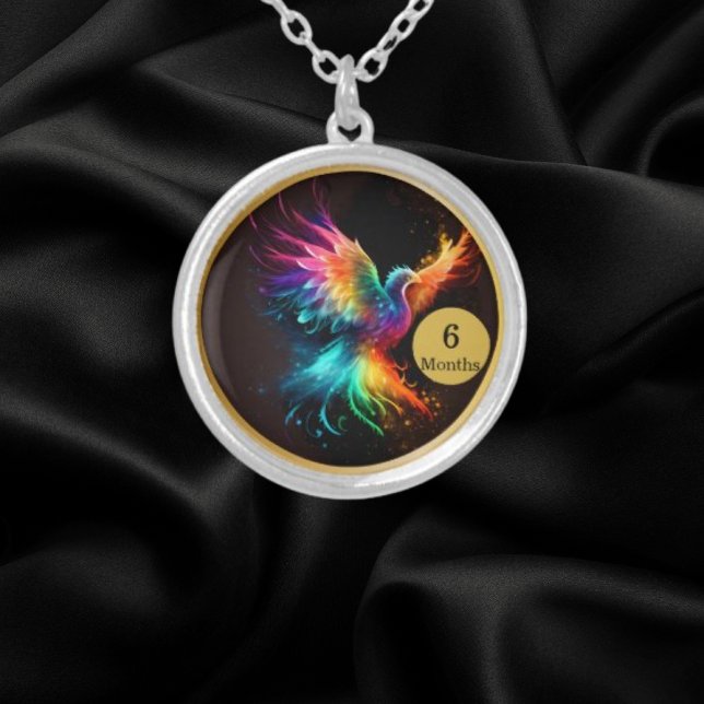 Phoenix Recovery Milestone Gift  Silver Plated Necklace (Creator Uploaded)