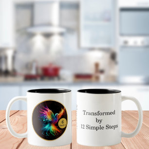 Phoenix Recovery Milestone Gift Two-Tone Coffee Mug