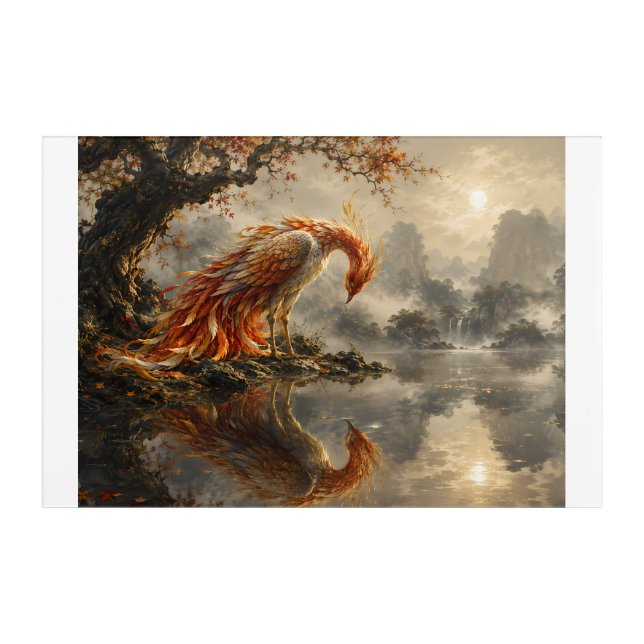 Phoenix Reflection of Silence Acrylic Print (Front)