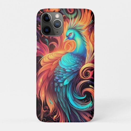 Phoenix Rise Above Bold Ornate vibrant iPhone 11 Pro Case