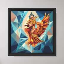 Phoenix Rise – Framed Canvas Wall Art