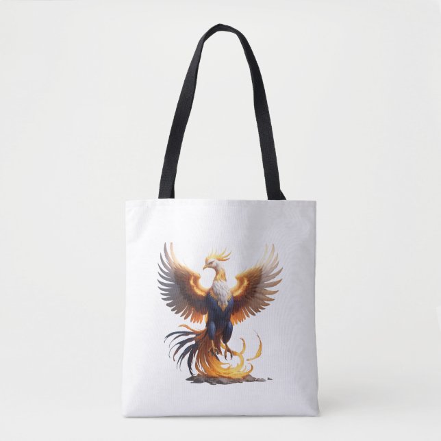 Phoenix Rise Hoodie 🔥 Mythical Fire Bird Sweatshi Tote Bag (Front)