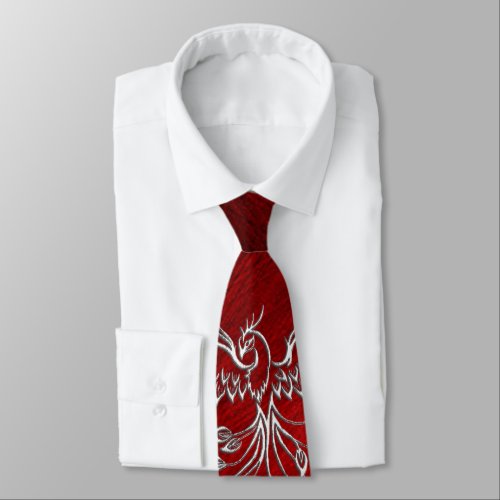 Phoenix Rises From Fire and Ash Neck Tie