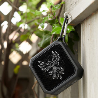 Phoenix Rises on Black Bluetooth Speaker