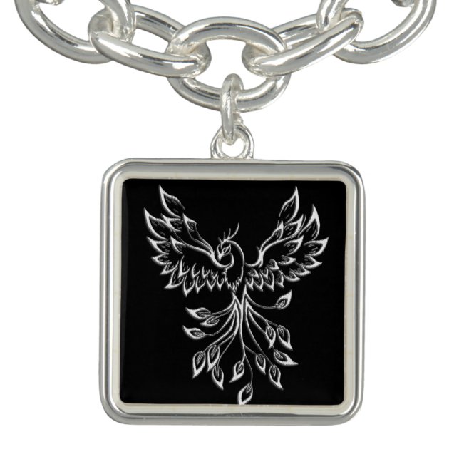 Phoenix Rises on Black Bracelet (Design)