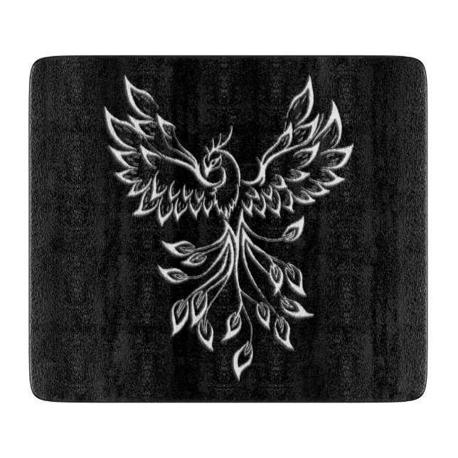 Phoenix Rises on Black Cutting Board (Front)