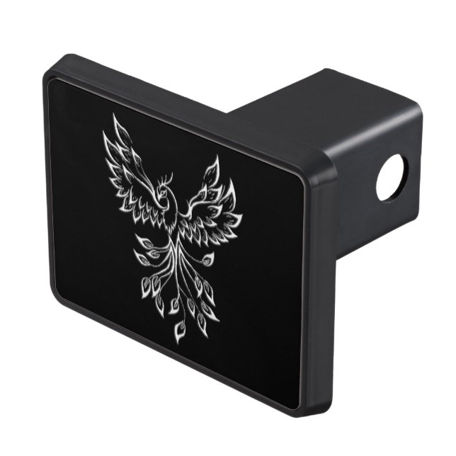 Phoenix Rises on Black Hitch Cover (Top Right)