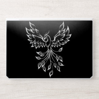Phoenix Rises on Black HP Laptop Skin