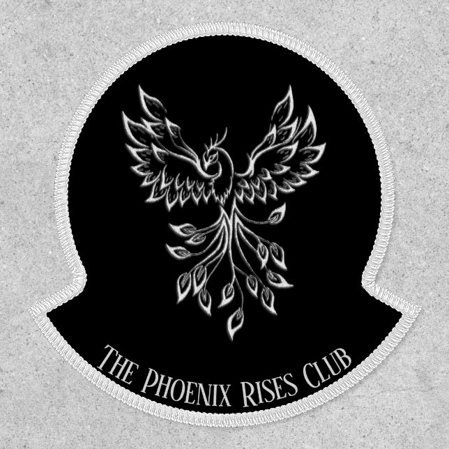 Phoenix Rises on Black Personal Title Patch (Front)