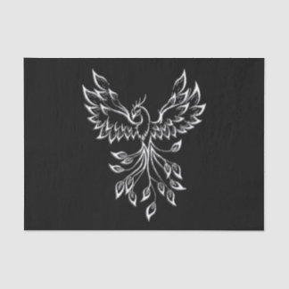 Phoenix Rises on Black Tissue Paper