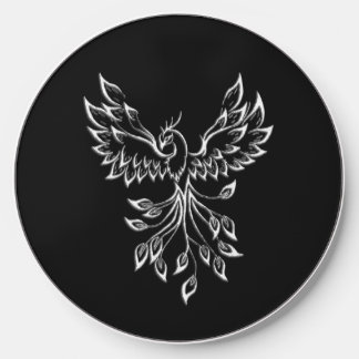 Phoenix Rises on Black Wireless Charger