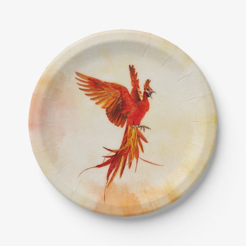 Phoenix Rising _ 2 Paper Plates