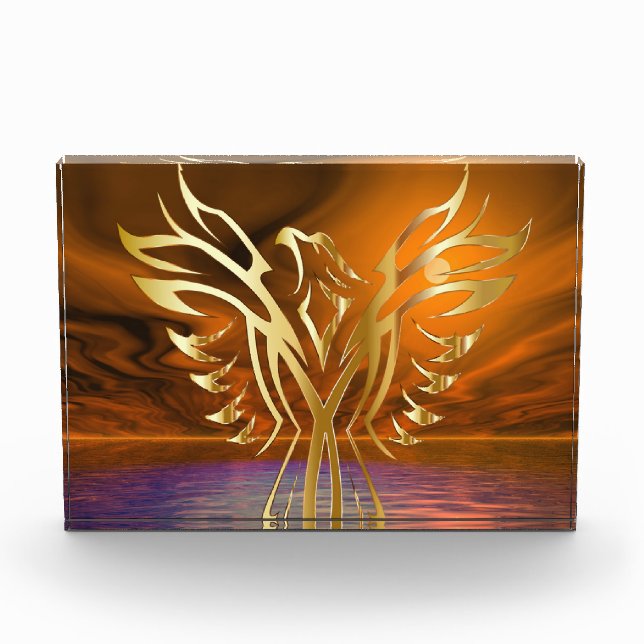 Phoenix Rising  Acrylic Award (Front)