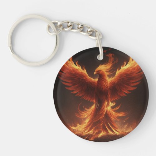Phoenix Rising Acrylic Keychain