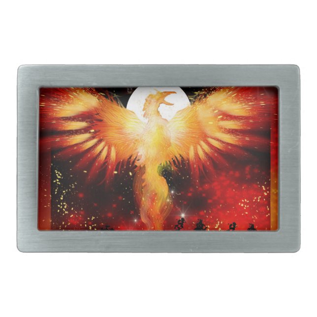 Phoenix Rising Belt Buckle (Front)