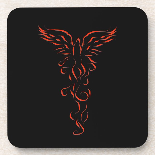 Phoenix Rising Beverage Coaster (Front)