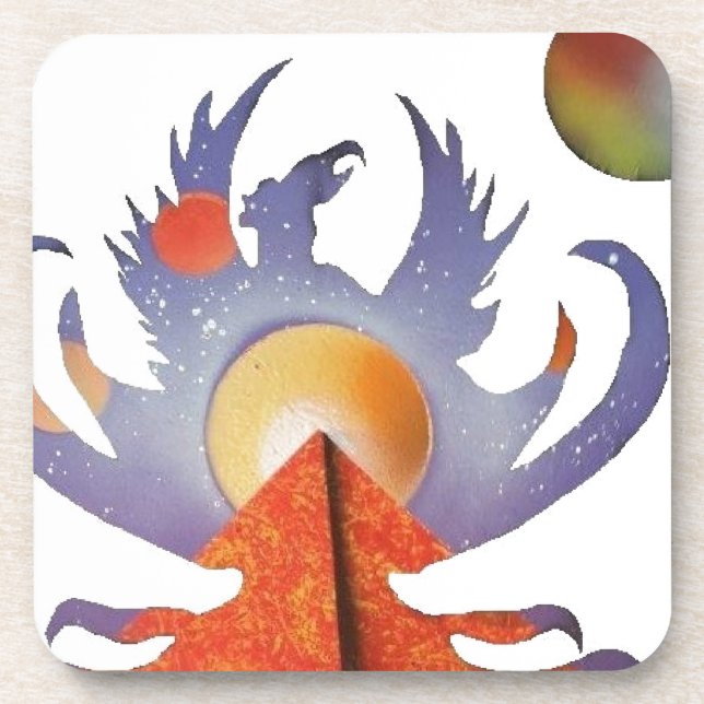 Phoenix Rising Beverage Coaster (Front)