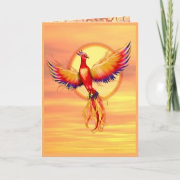 Phoenix Rising Card by Spice at Zazzle