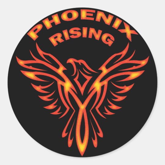 PHOENIX RISING CLASSIC ROUND STICKER
