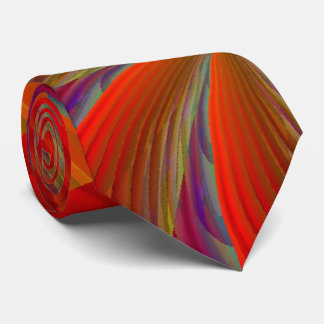 Phoenix Rising cool modern red abstract art Neck Tie