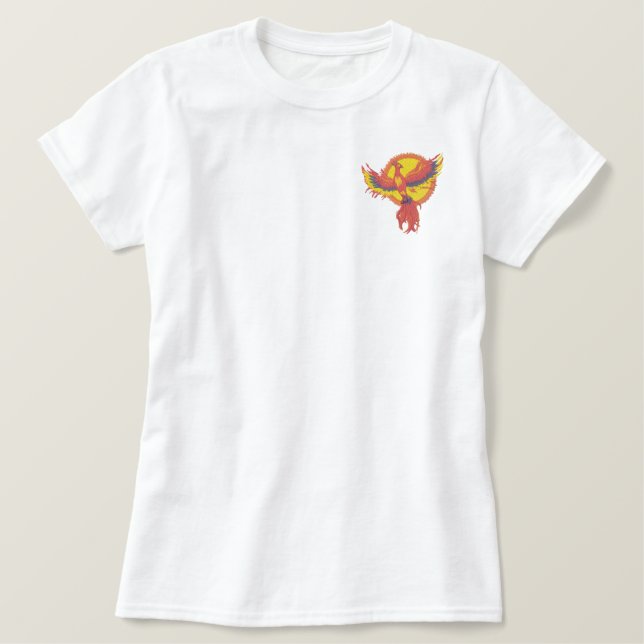 Phoenix Rising Embroidered Shirt (Design Front)