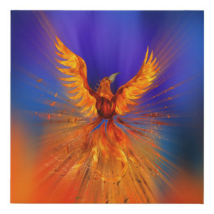 Phoenix Rising Faux Canvas Print