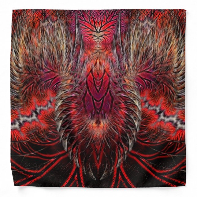 Phoenix Rising Fractal Bandana (Front)