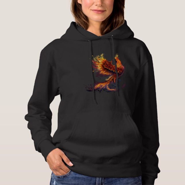Phoenix Rising From Ashes Resurrection Rebirth New Hoodie (Front)