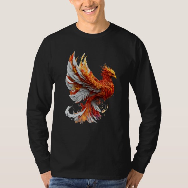 Phoenix Rising From Ashes Resurrection Rebirth New T-Shirt (Front)