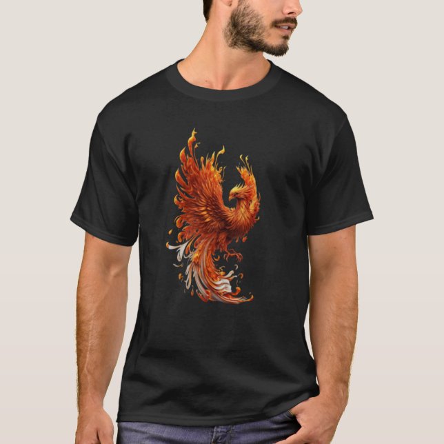 Phoenix Rising From Ashes Resurrection Rebirth New T-Shirt (Front)
