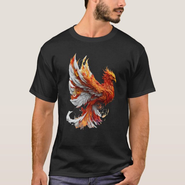 Phoenix Rising From Ashes Resurrection Rebirth New T-Shirt (Front)