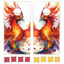 Phoenix Rising from the Ashes Cornhole Set