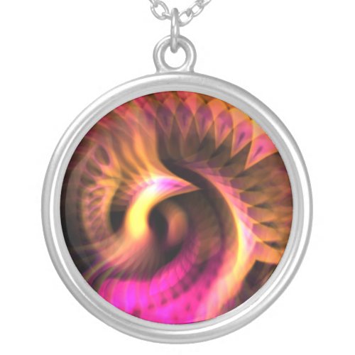 Phoenix Rising From the Ashes Silver Plated Necklace