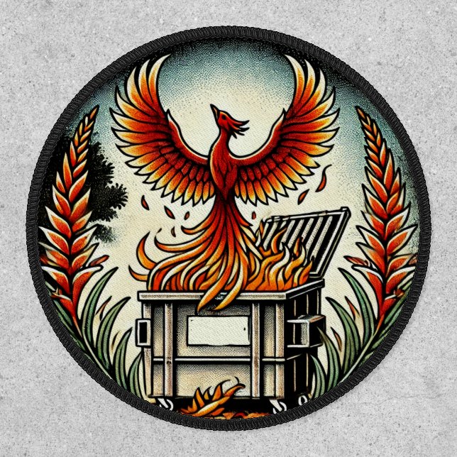 Phoenix Rising from the Dumpster Fire Ashes        Patch (Front)