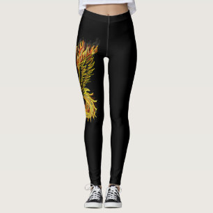 Phoenix Rising From the Flames Leggings