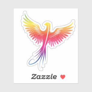 Phoenix Rising from the Flames Sticker